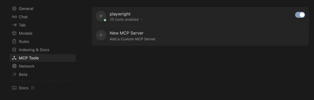 Playwright MCP Settings part two