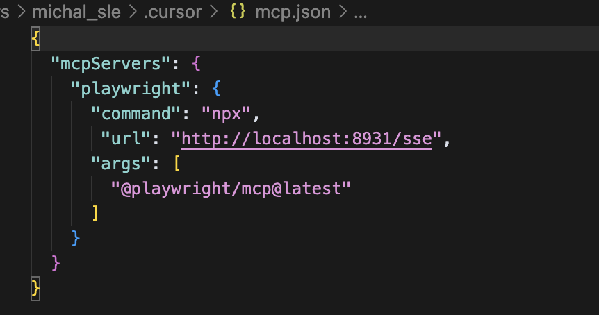 Playwright MCP Settings