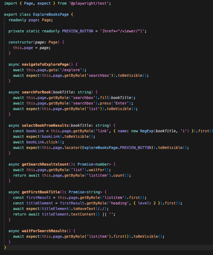 Playwright MCP generated page