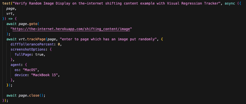 testy wizualnej regresji test 